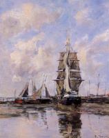 Boudin, Eugene - Beached Boats